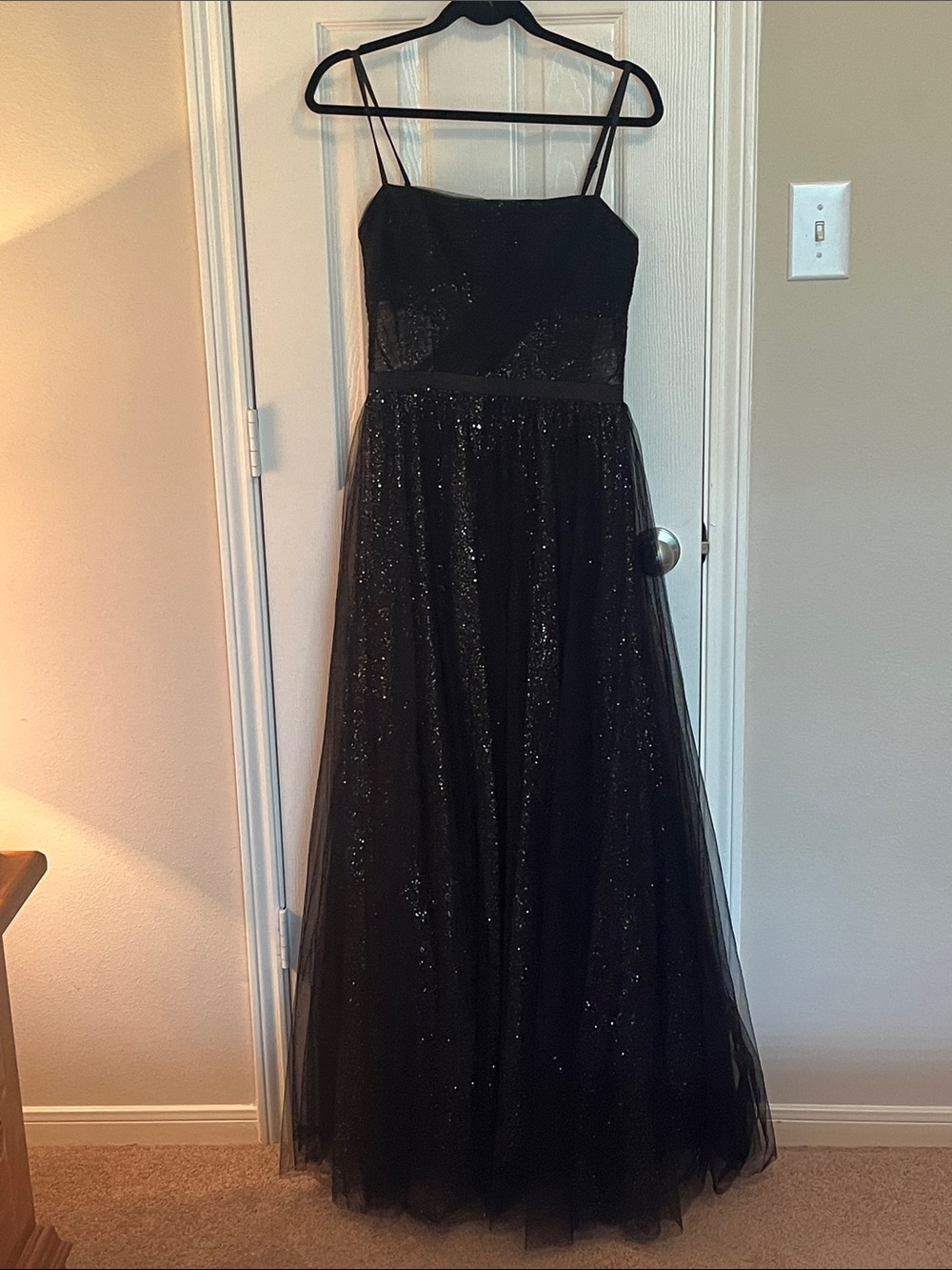 Betsy Adam Sparkle Tulle Gown - Picture 2 of 15